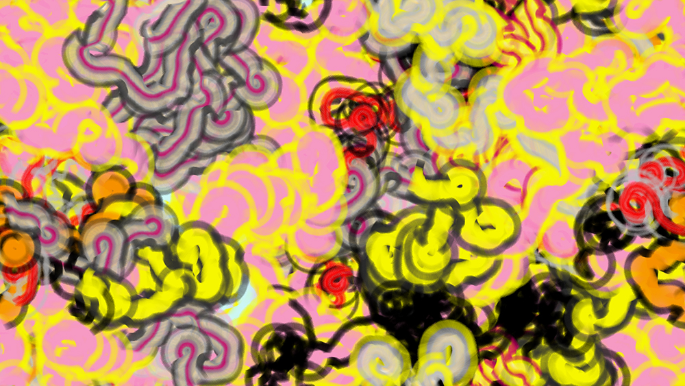 Digital generative artwork by Stanza