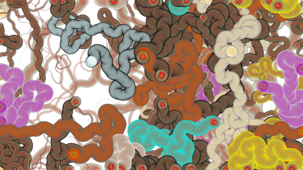 Digital generative artwork by Stanza