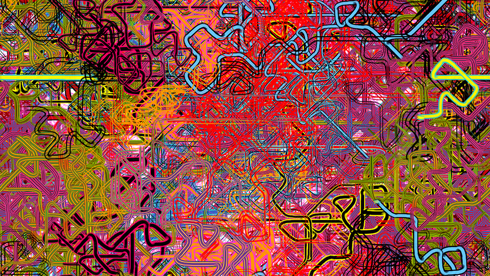 Digital generative artwork by Stanza