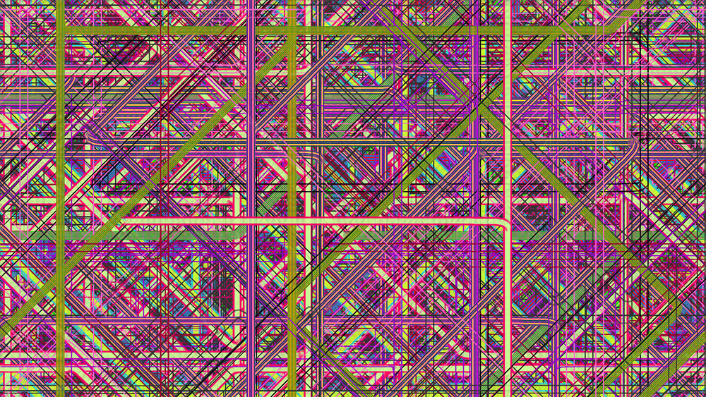 Digital generative artwork by Stanza