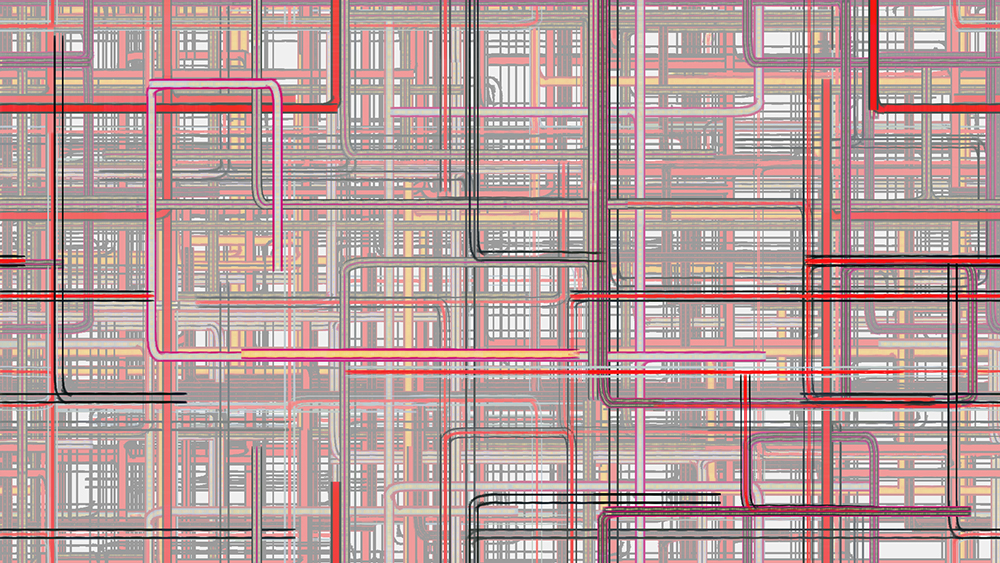 Digital generative artwork by Stanza