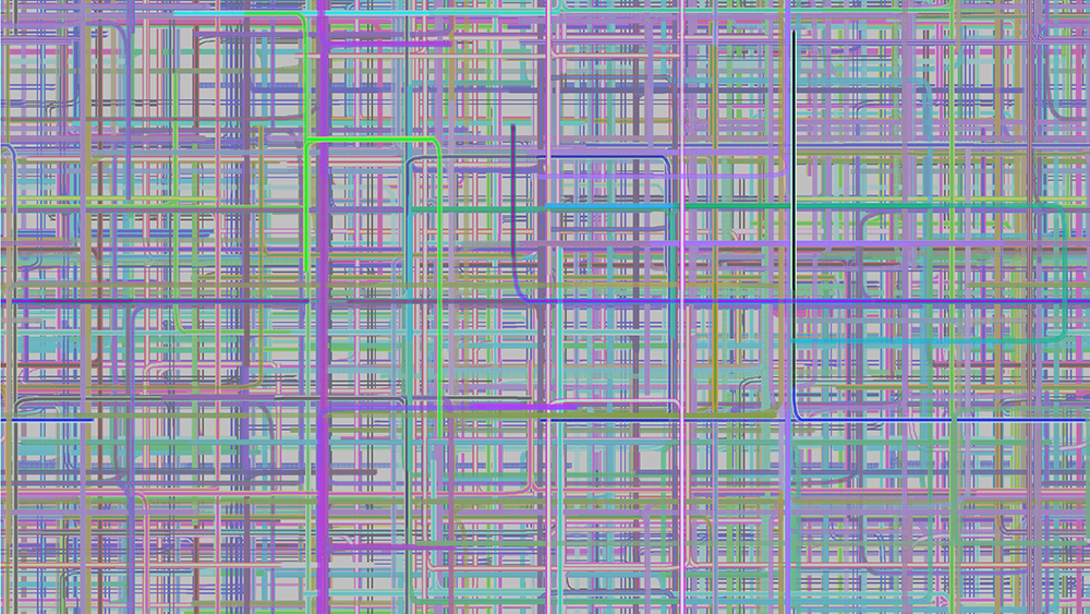 Digital generative artwork by Stanza