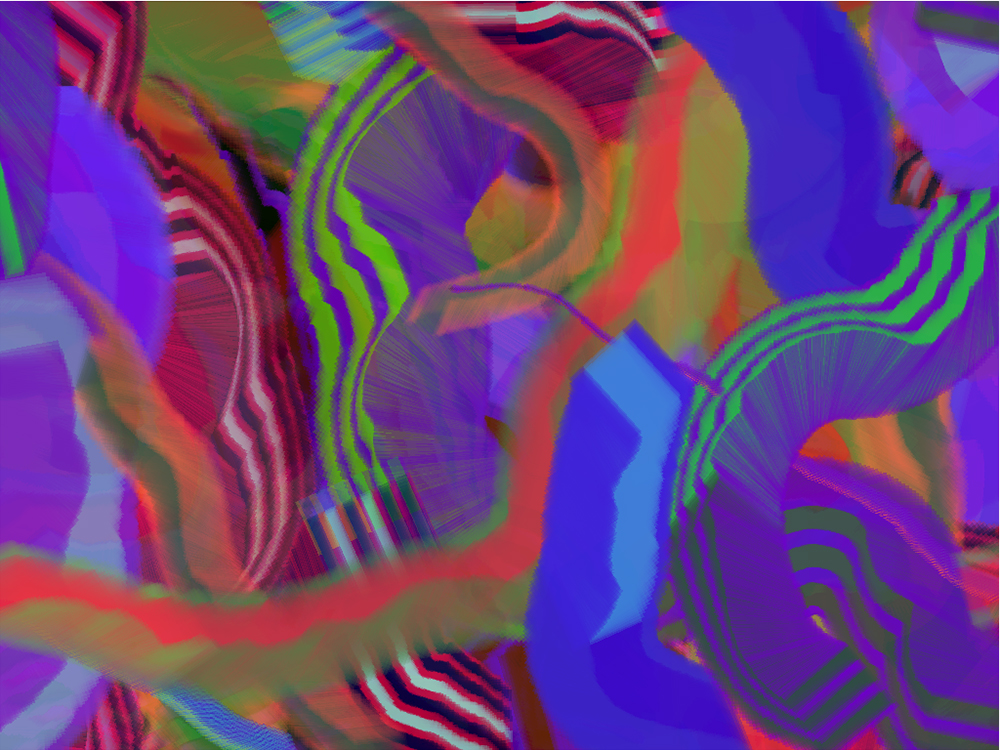 Digital generative artwork by Stanza