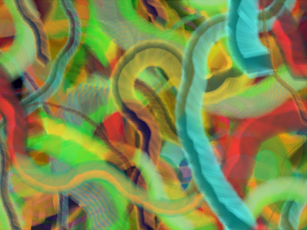 Digital generative artwork by Stanza