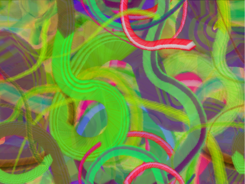 Digital generative artwork by Stanza