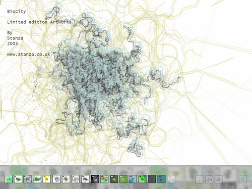 Aesthetic code based generative artwork series by Stanza.