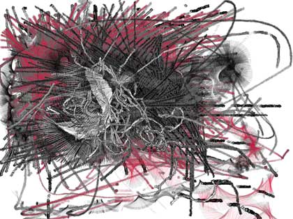 Aesthetic code based generative artwork series by Stanza. 