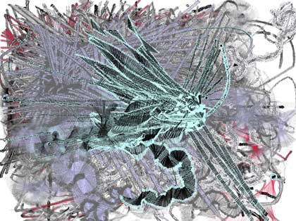 Aesthetic code based generative artwork series by Stanza. 