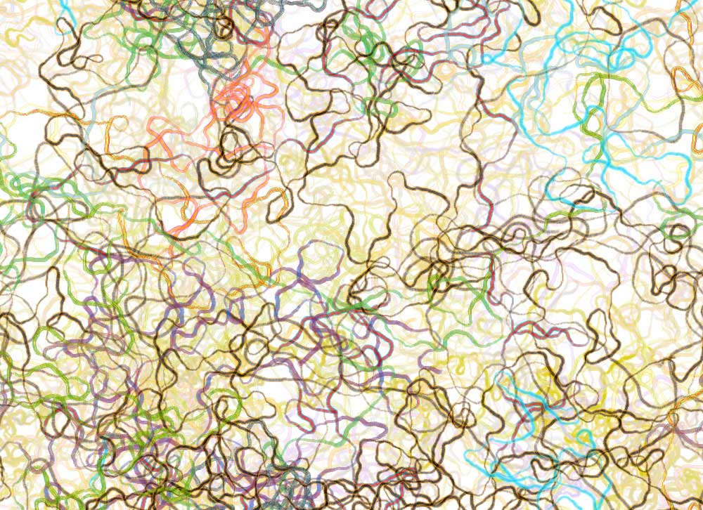 Digital generative artwork by Stanza