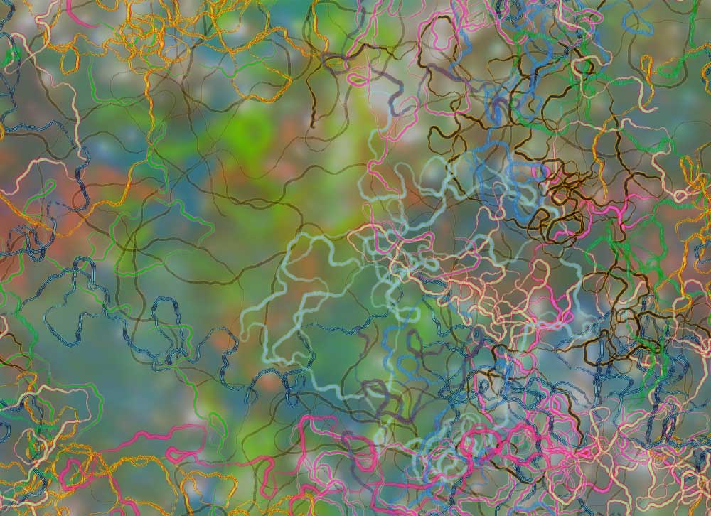 Digital generative artwork by Stanza