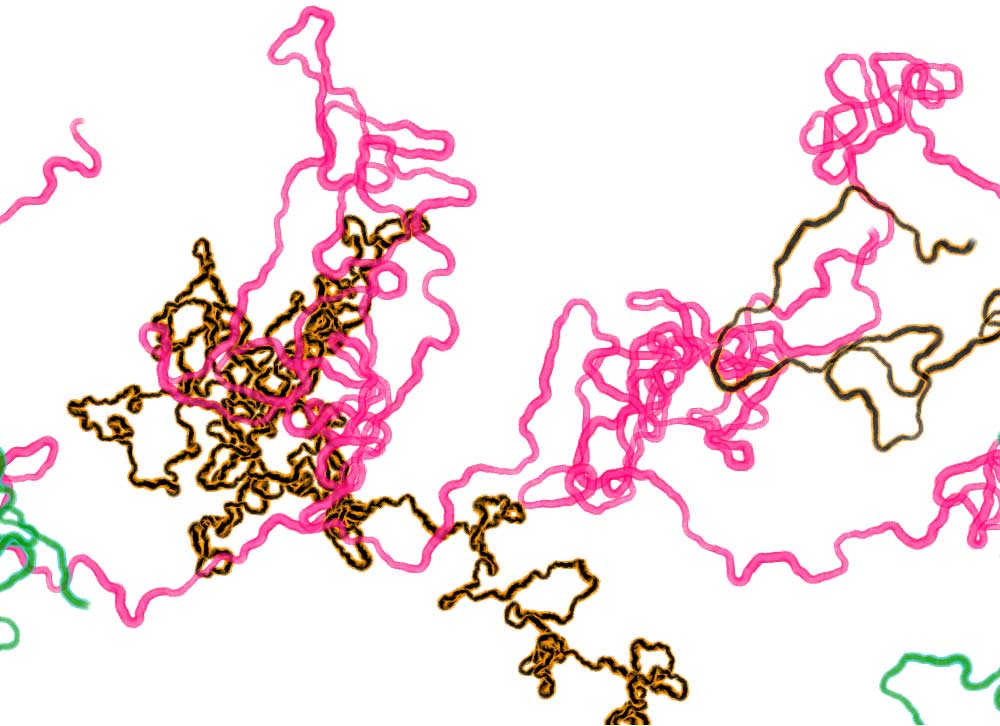 Digital generative artwork by Stanza