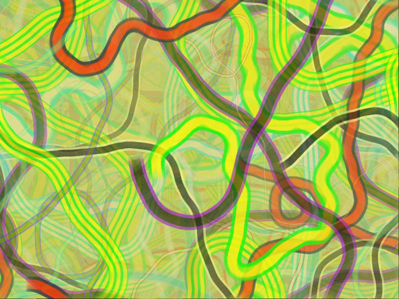 The Mirella Variations: 2000 - 6. New work by Stanza. a series of generative paintings,